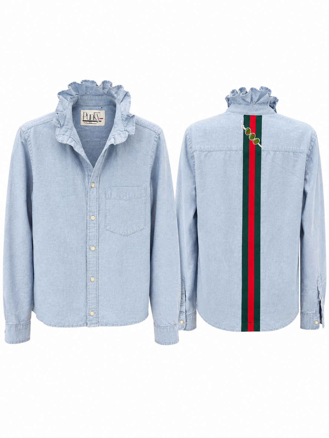 Oxford Long Sleeve With Track Stripe
