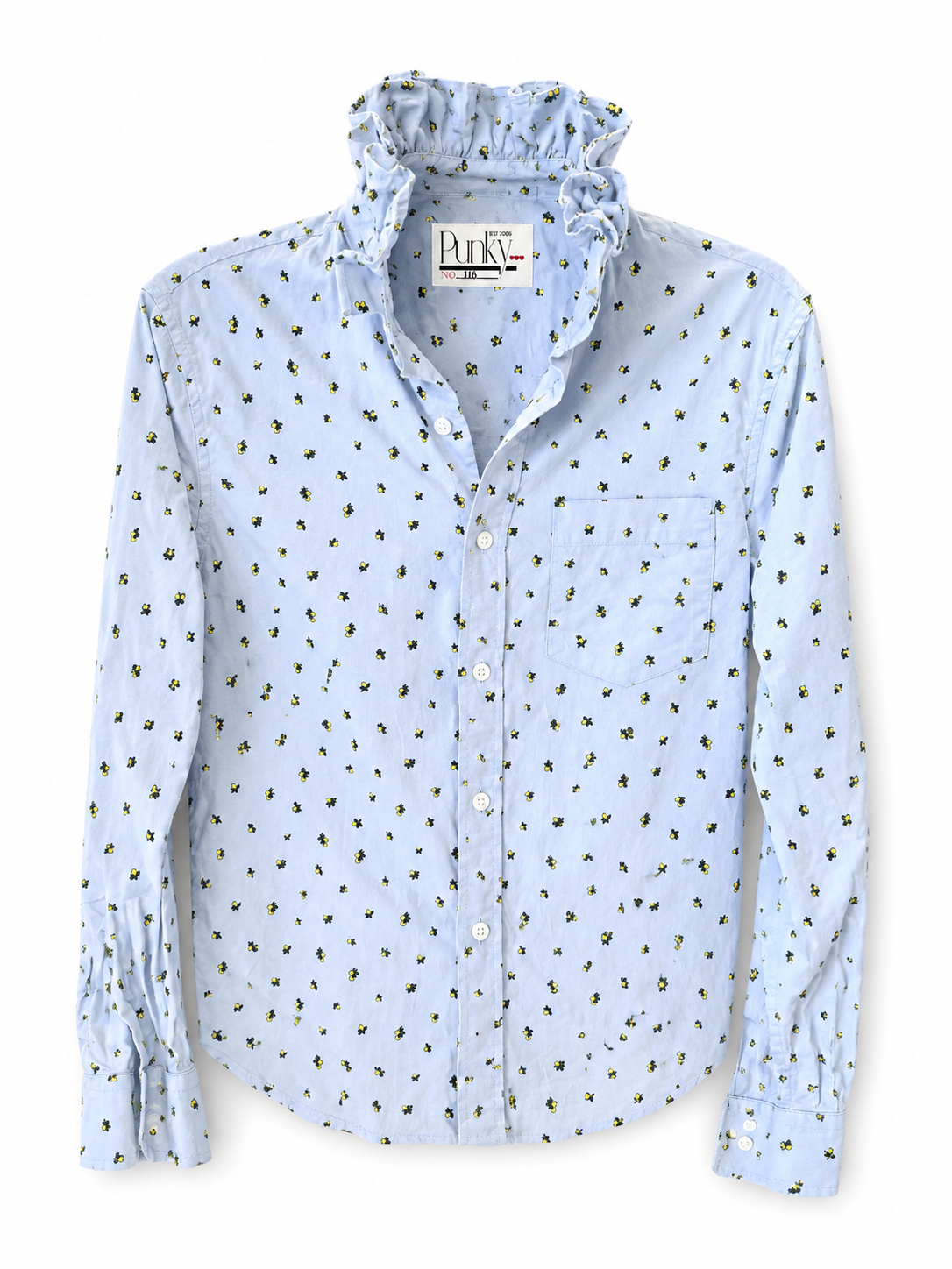 Oxford Blue Lemon Long Sleeve
