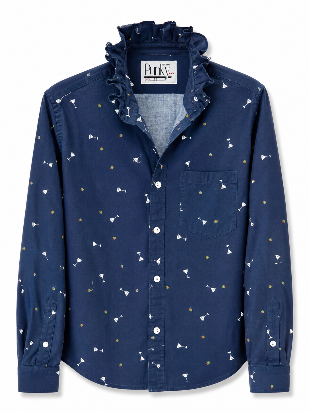 Navy Martini Long Sleeve