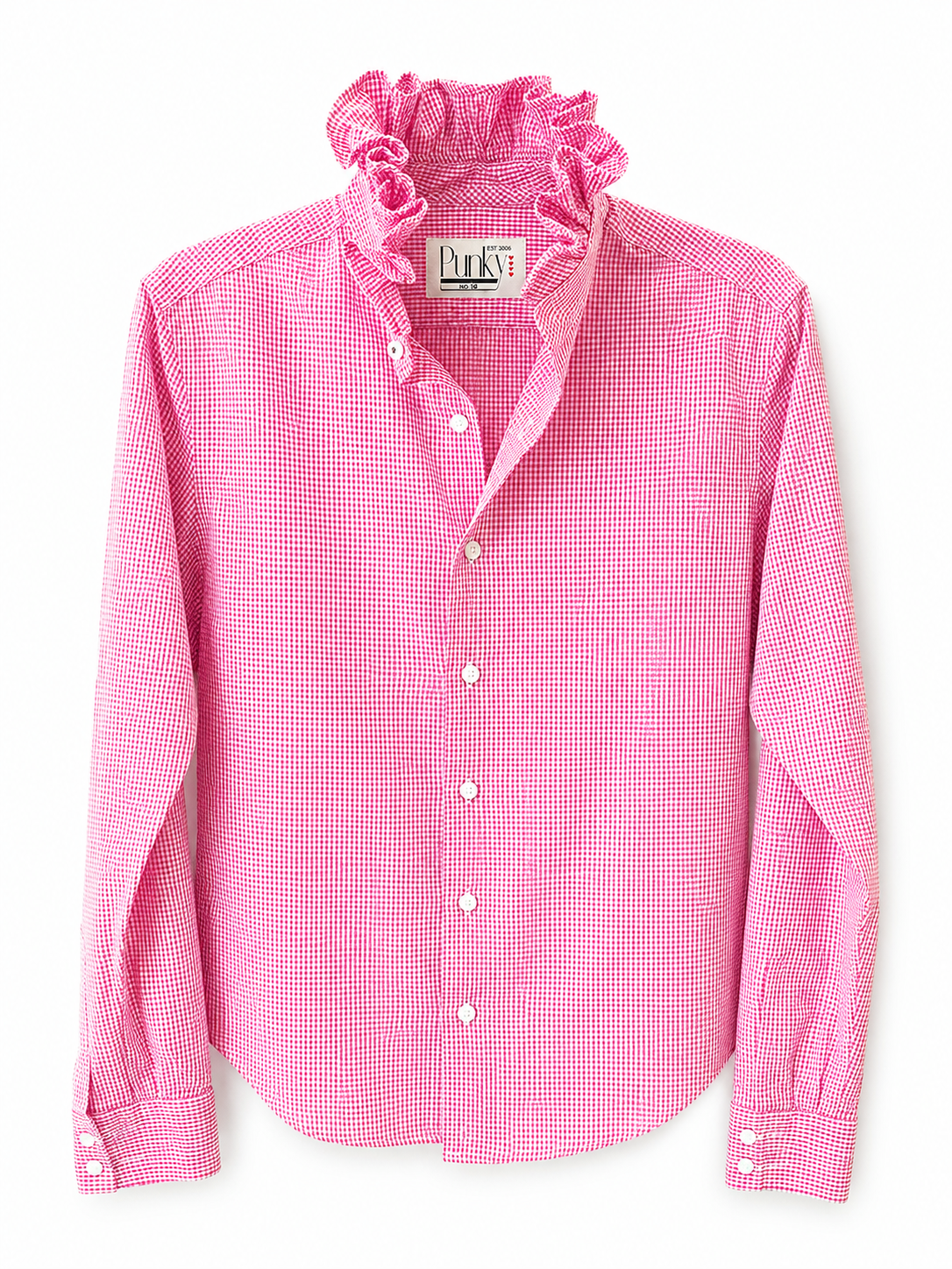 Perfect Pink Micro Check Long Sleeve