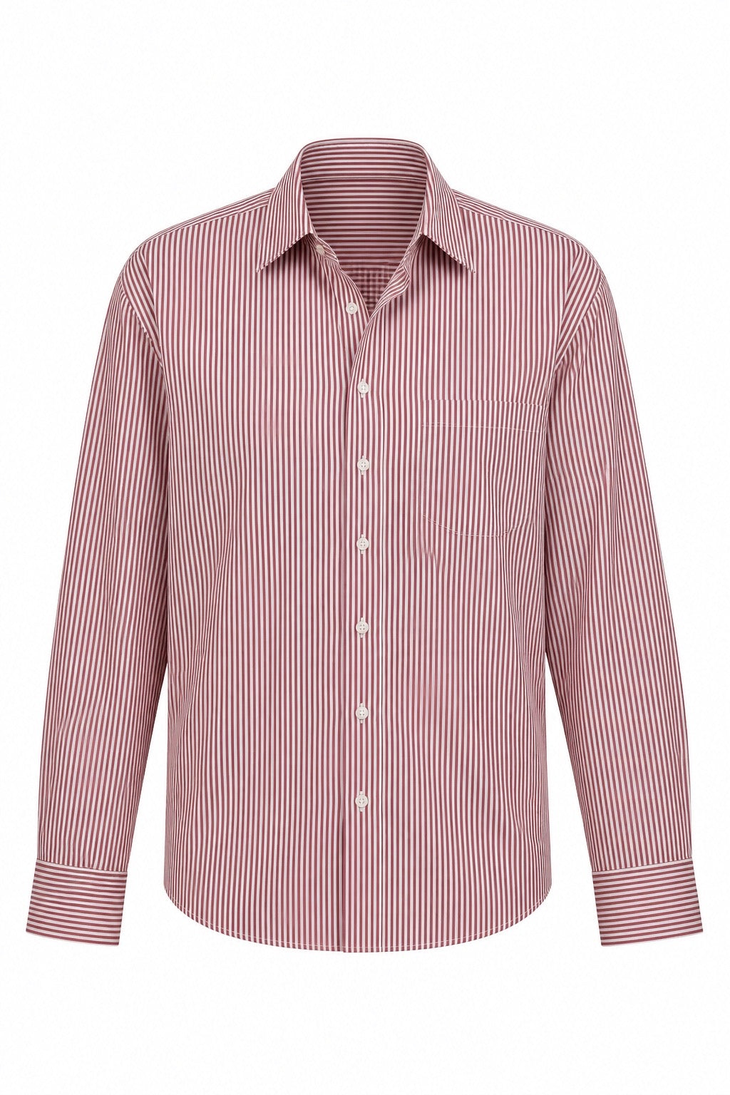 Crimson and White Stripe Oxord