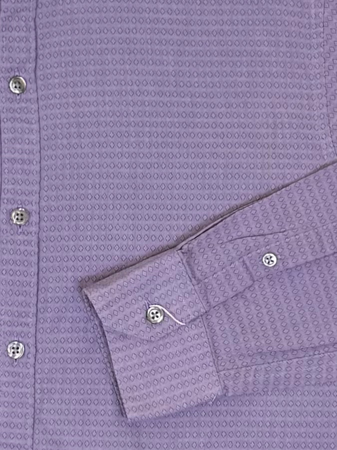 Amethyst Patterened Purple Long Sleeve