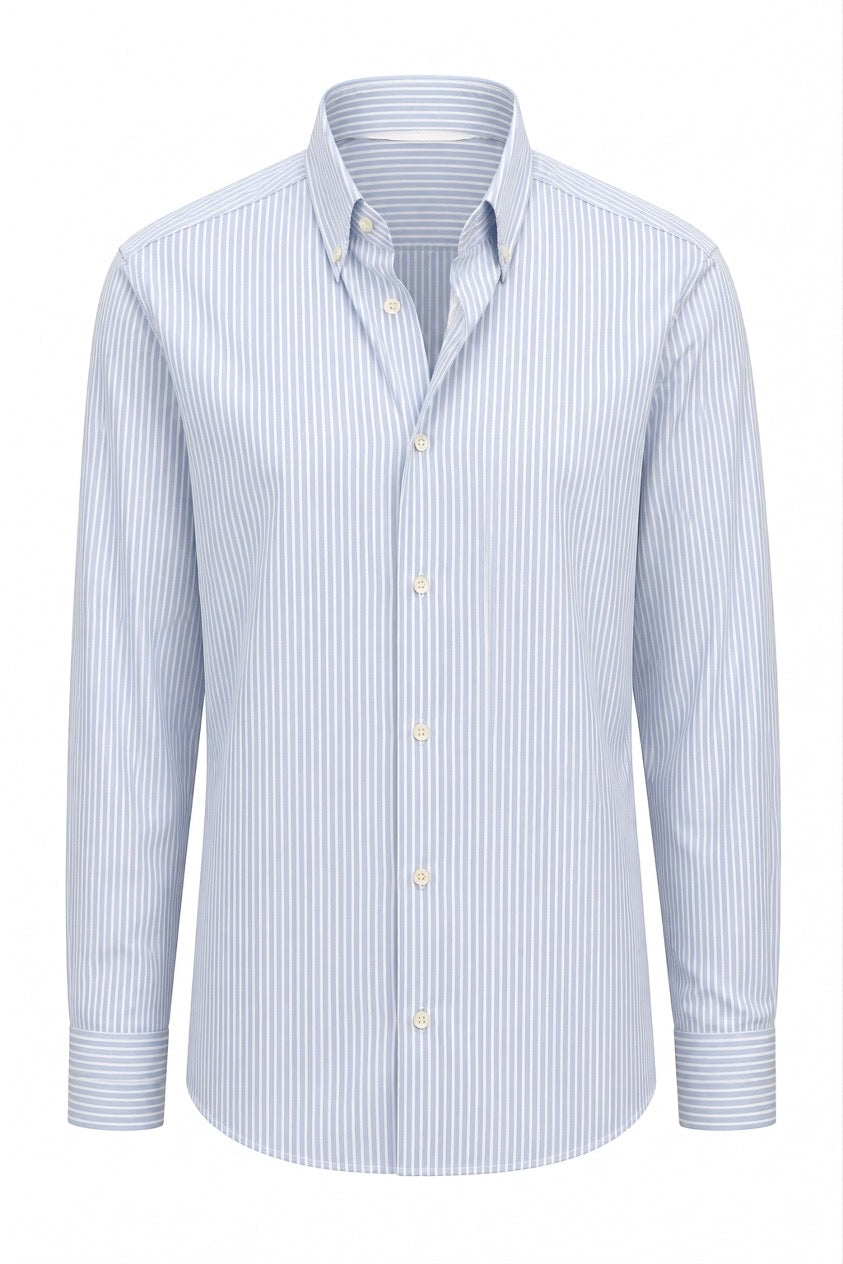 Light Blue & White Stripes