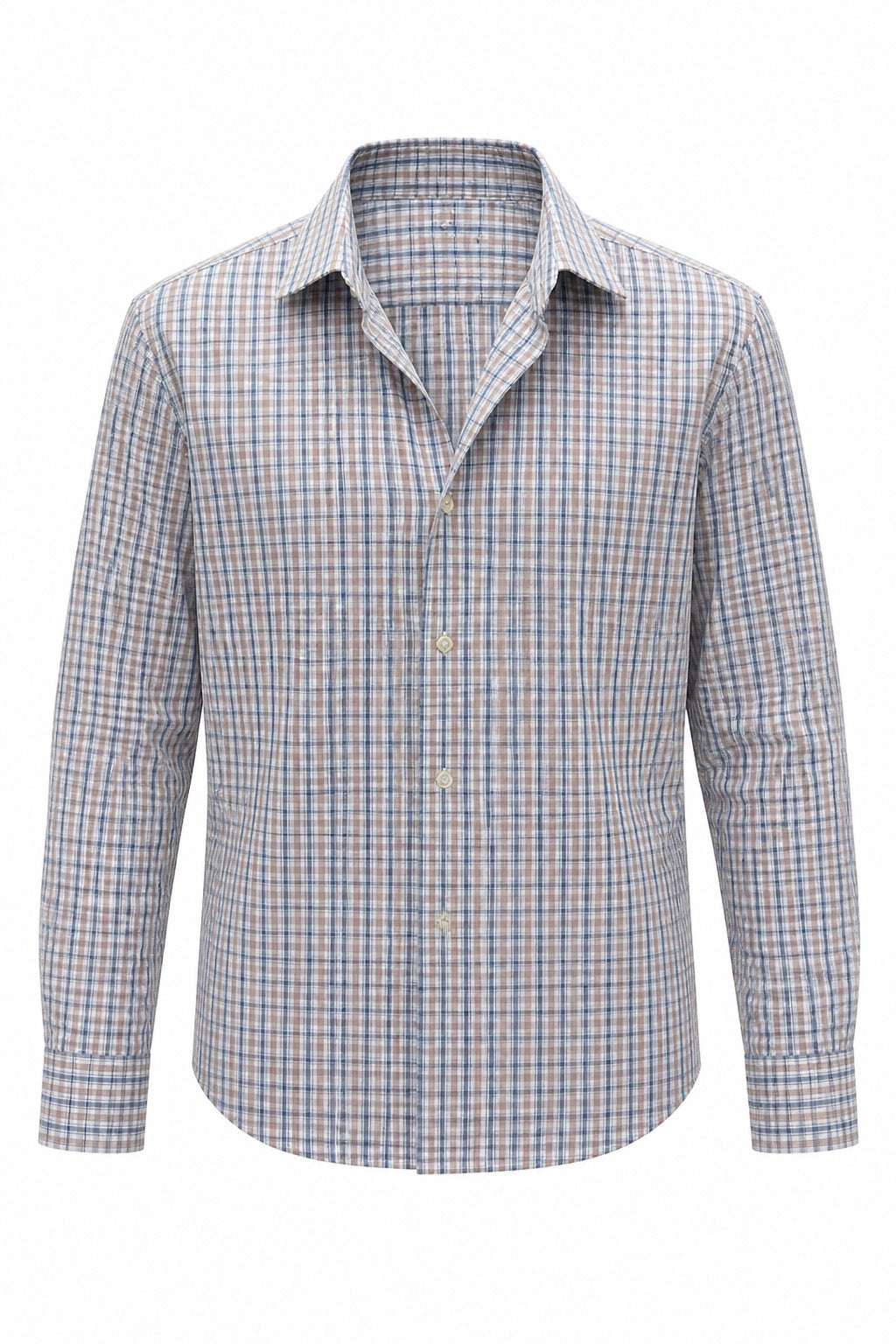 Multi-Blue, Orange and White Plaid