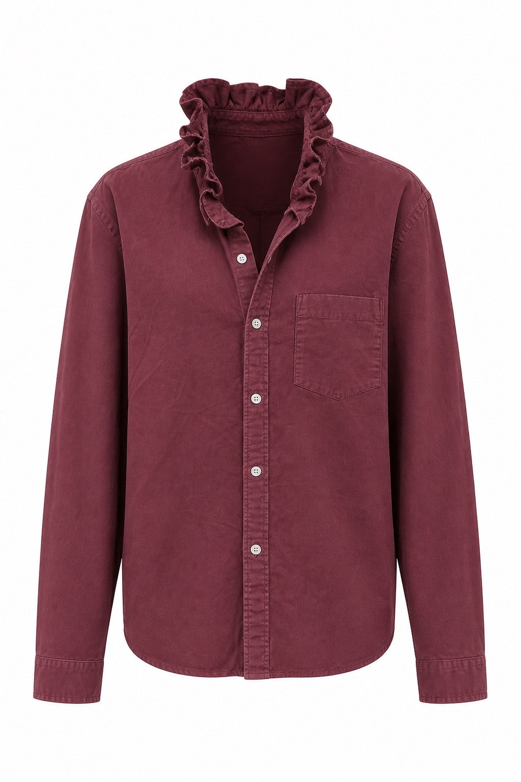 Maroon Heavy Oxford