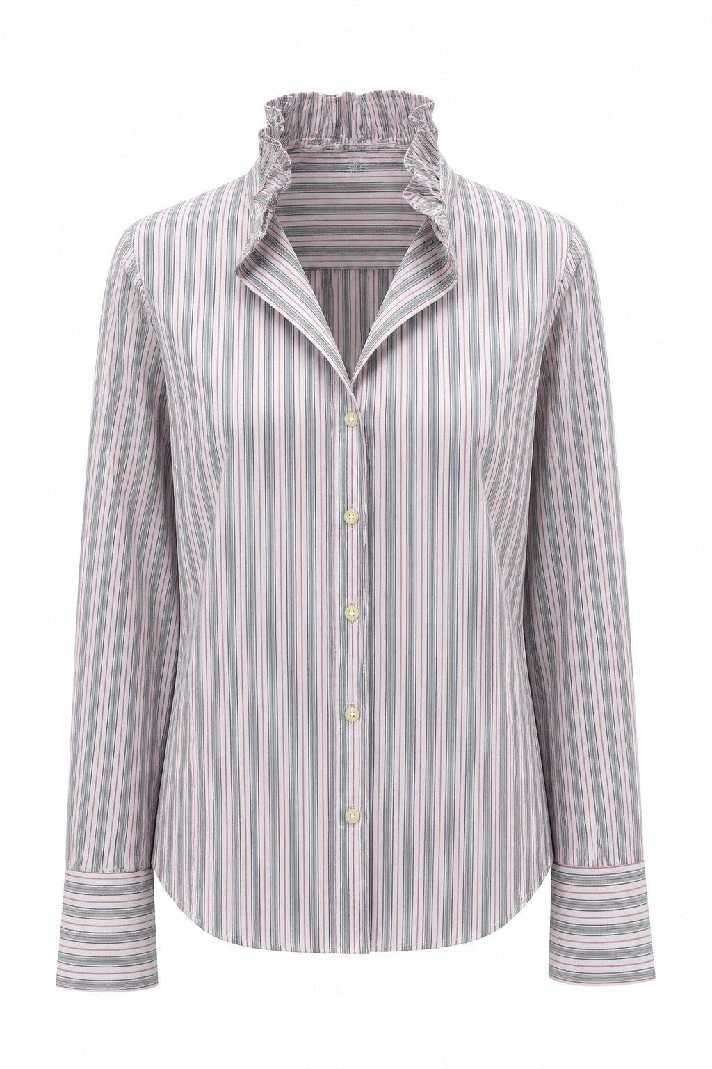 Pink, Blue, Grey and White Stripe