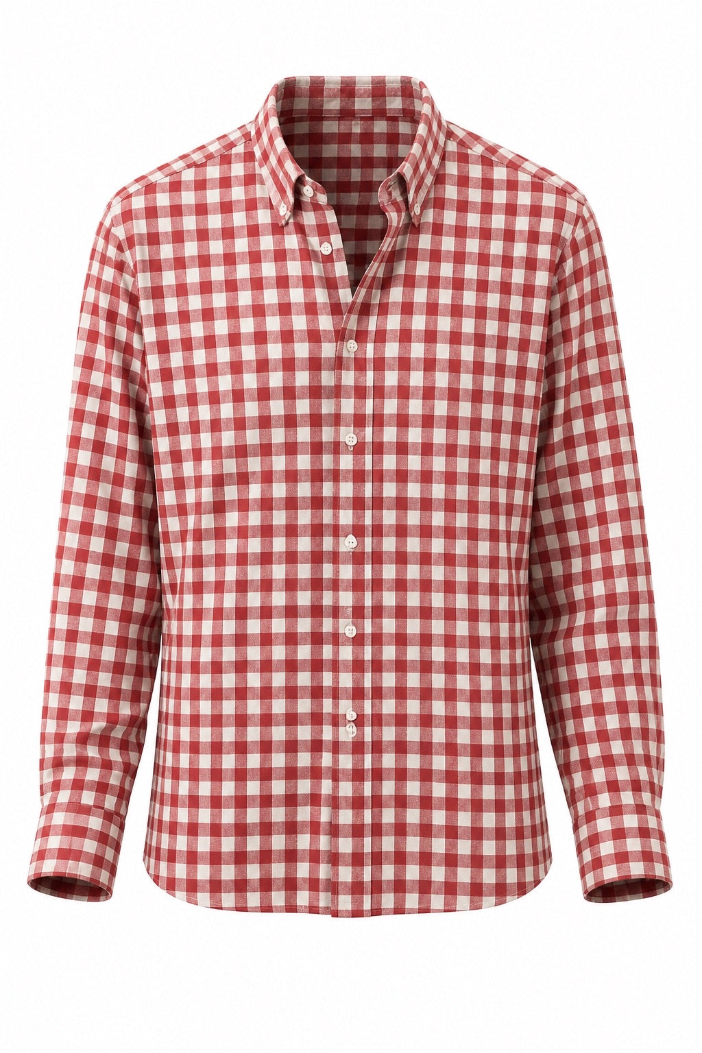 Red and Off White Large Gingham
