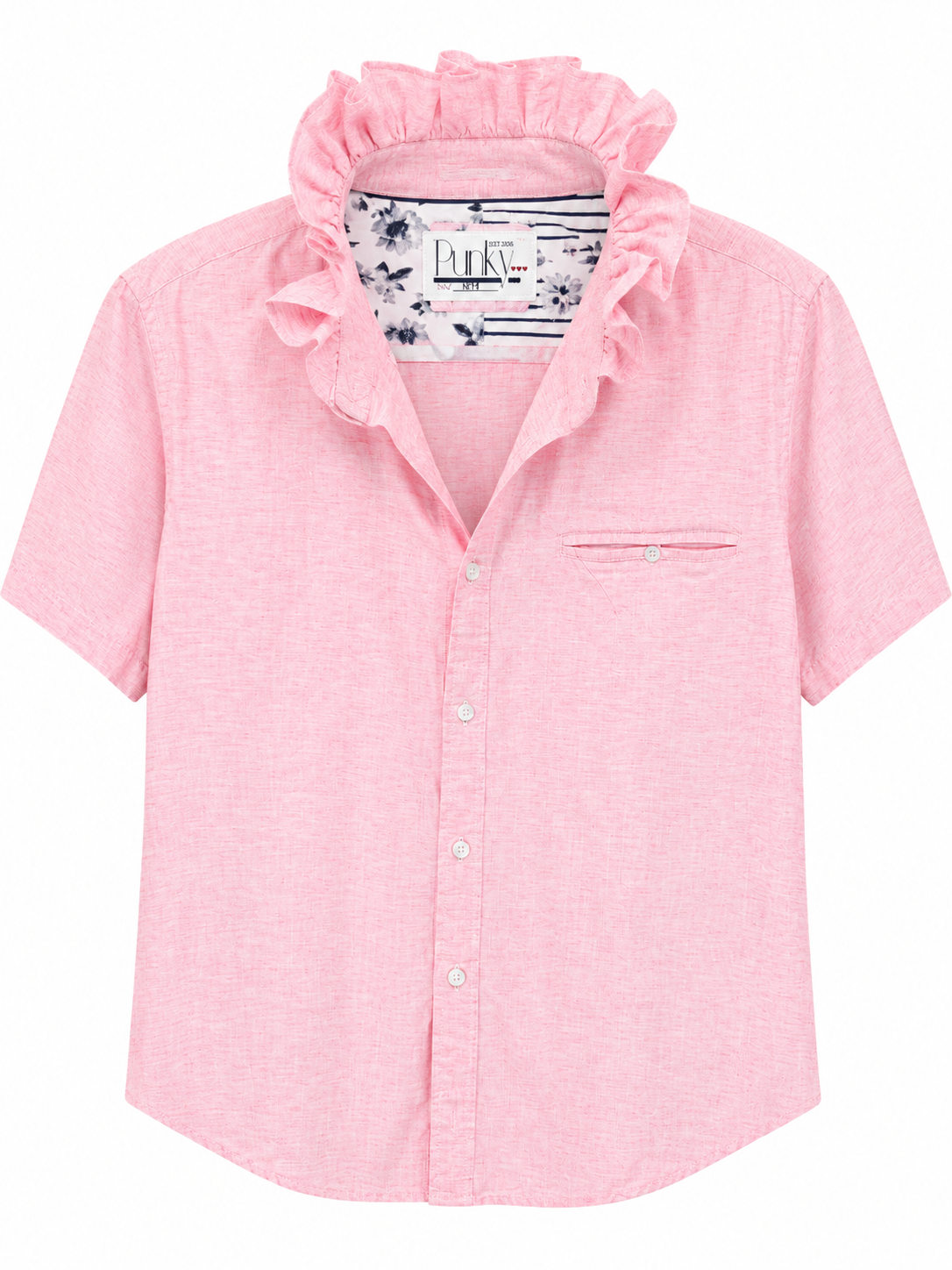 Heathered Pink Short Sleeve
