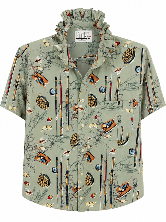 Green Gone Fishing Short Sleeve