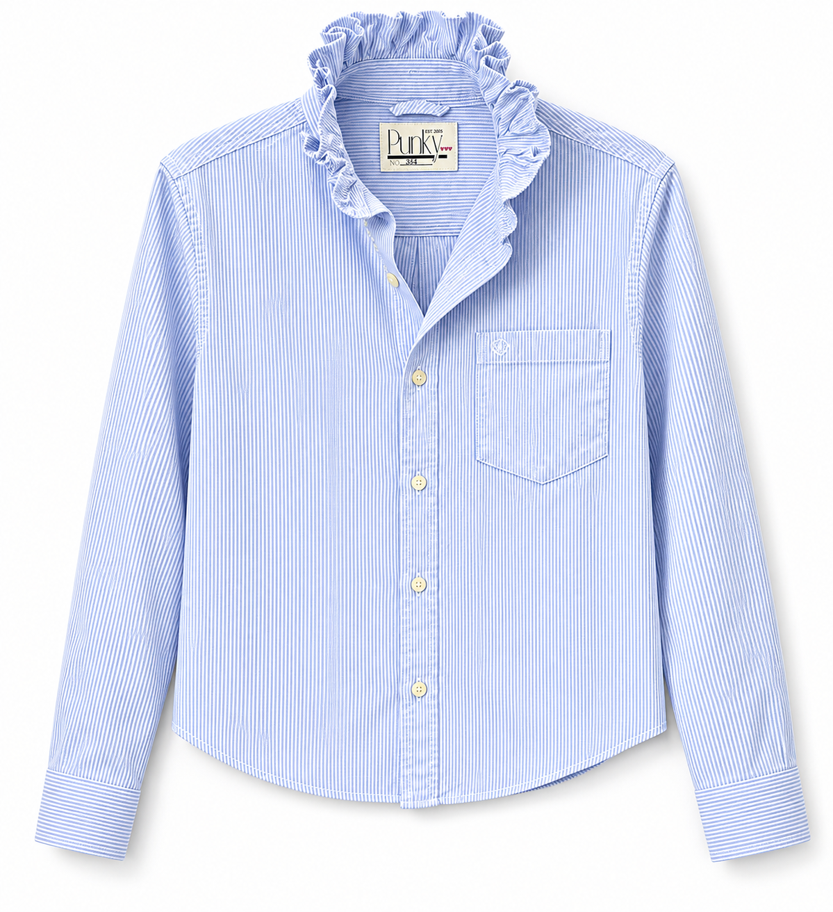 Soft Blue Stripe Long Sleeve