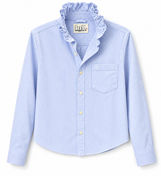 Soft Blue Stripe Long Sleeve