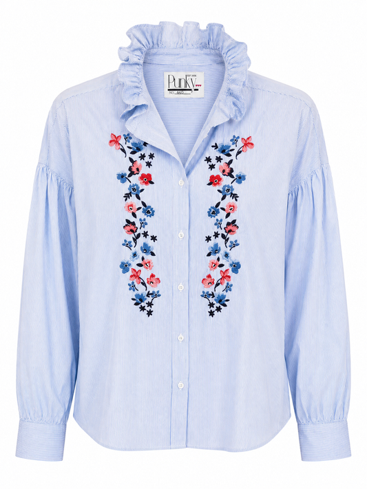 Blue Bloom Long Sleeve