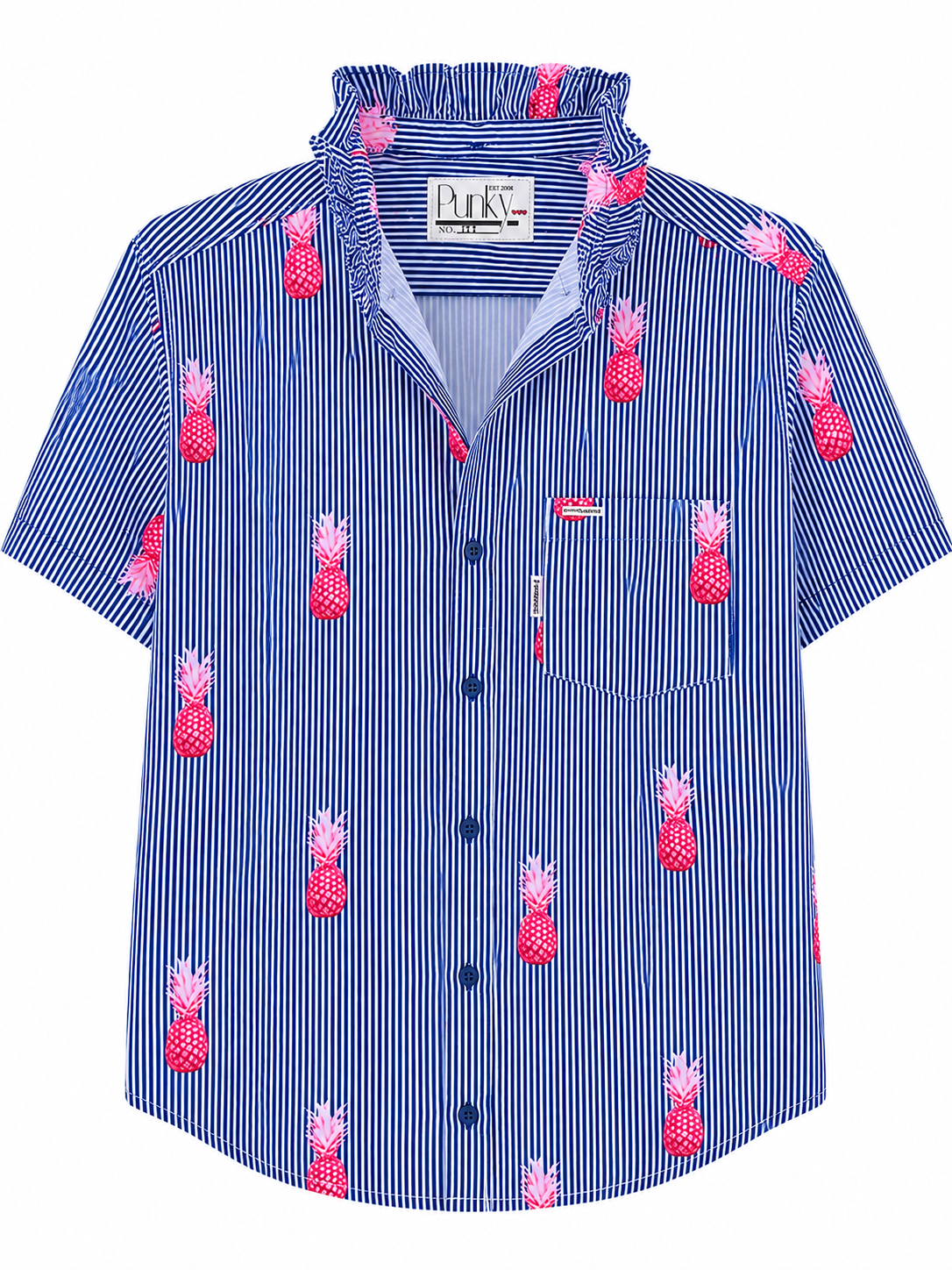 Blue Pineapple Short Sleeve