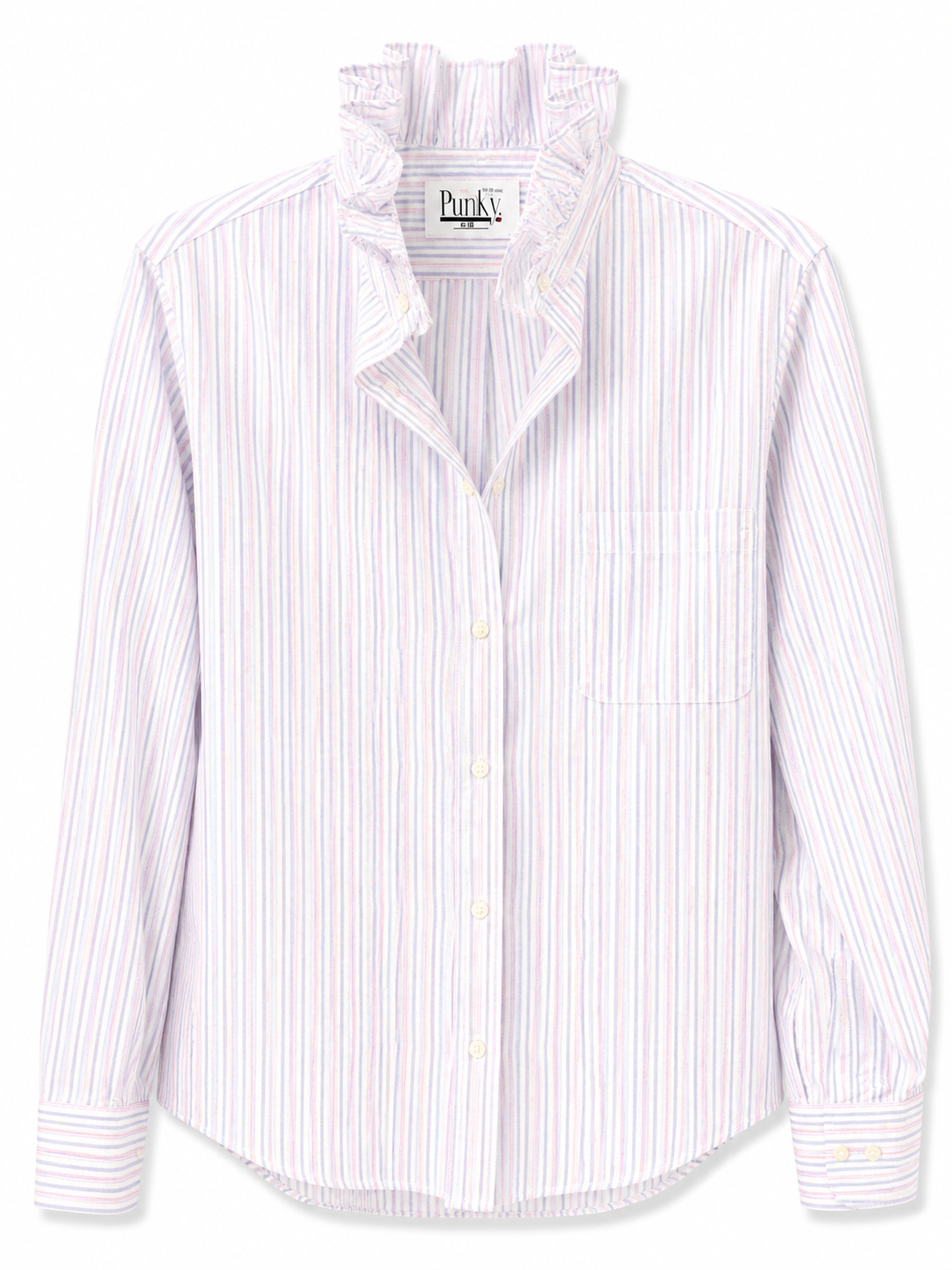 Faded Red and Blue Stripe Long Sleeve