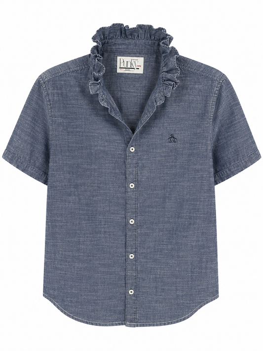 Dark Denim Blue Short Sleeve