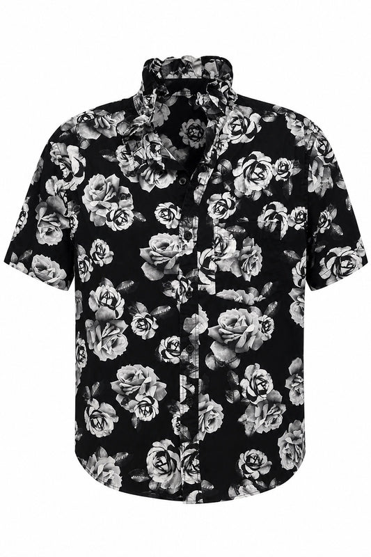Black and White Floral
