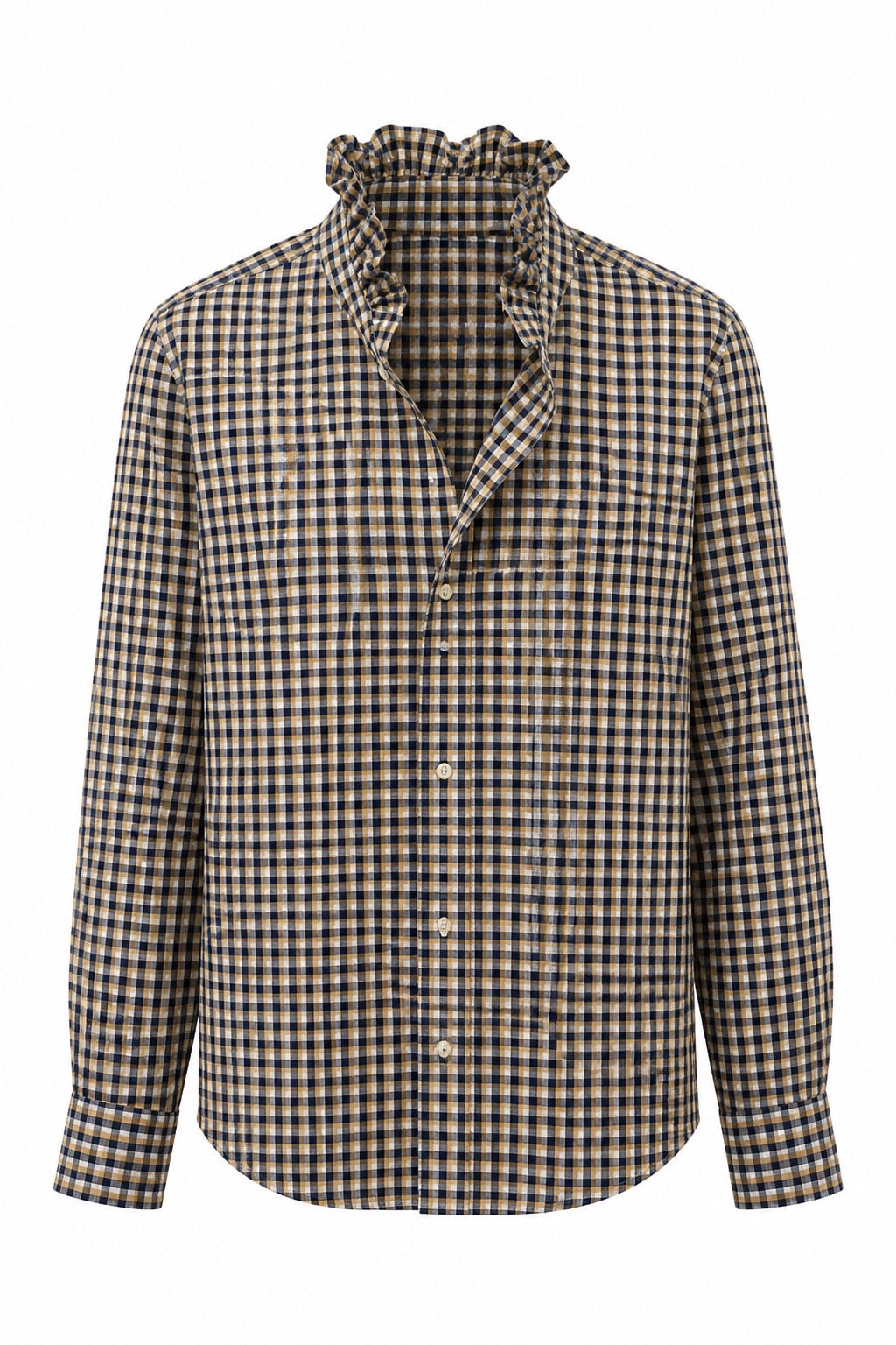 Blue, Yellow and White Gingham