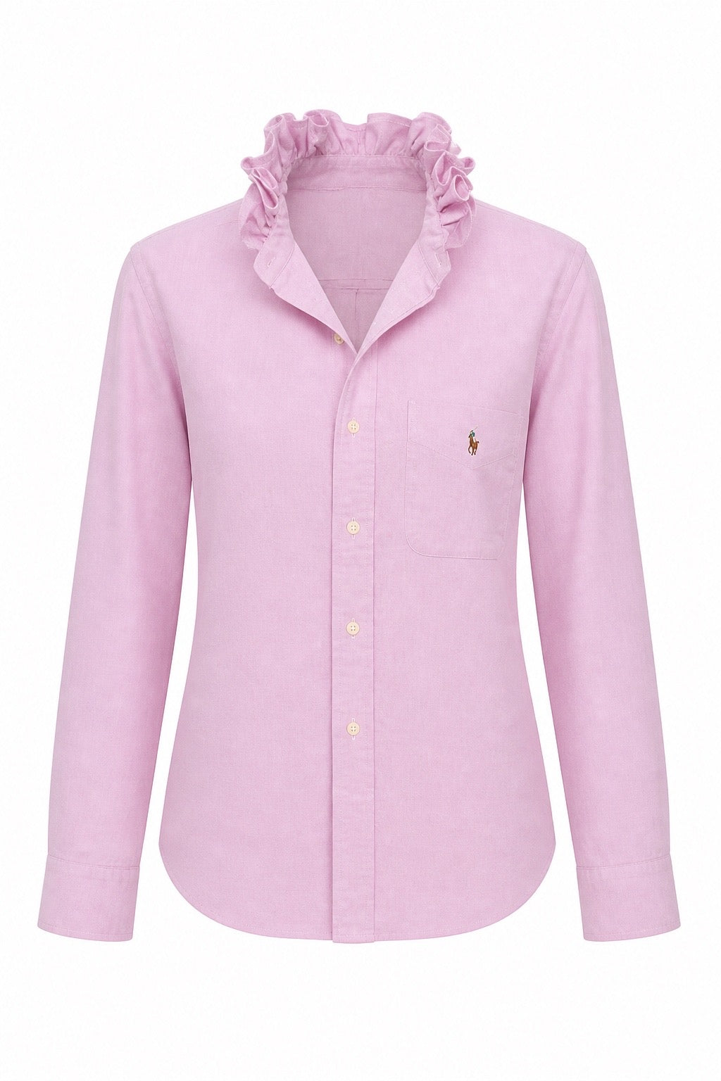 Blush Pink Oxford Polo