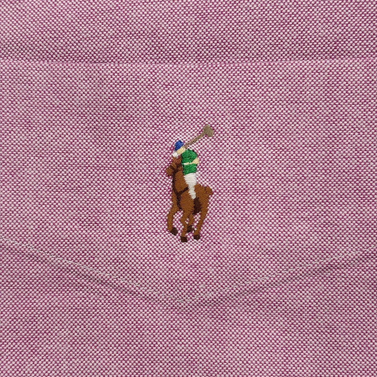 Blush Pink Oxford Polo