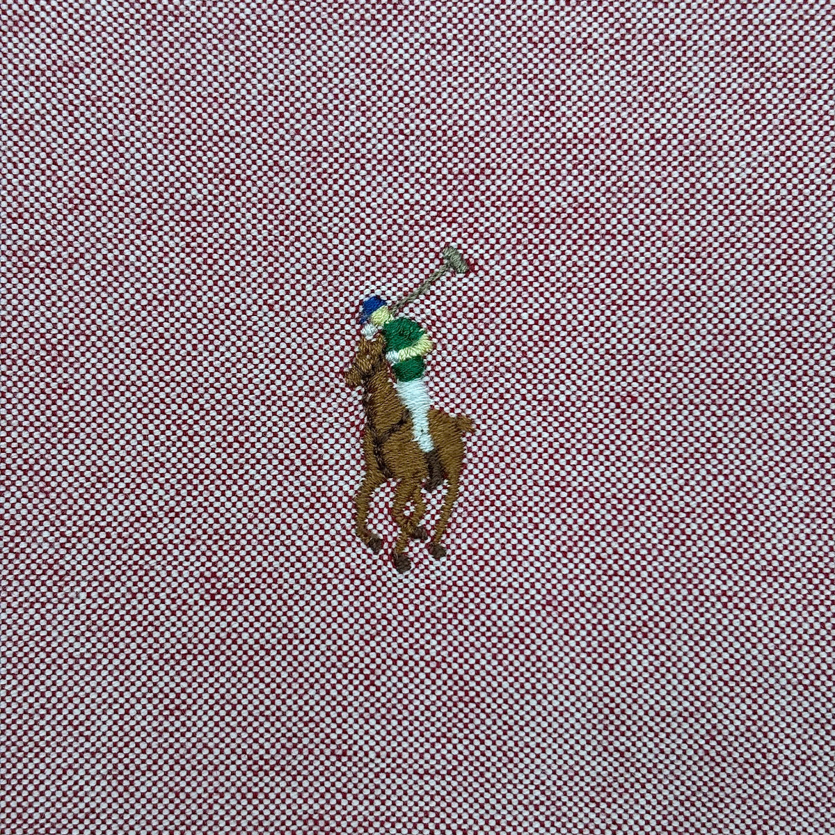 Blush Red Oxford Polo