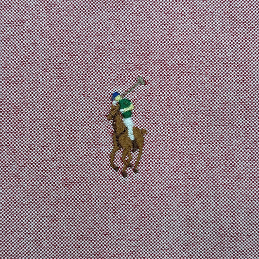 Blush Red Oxford Polo
