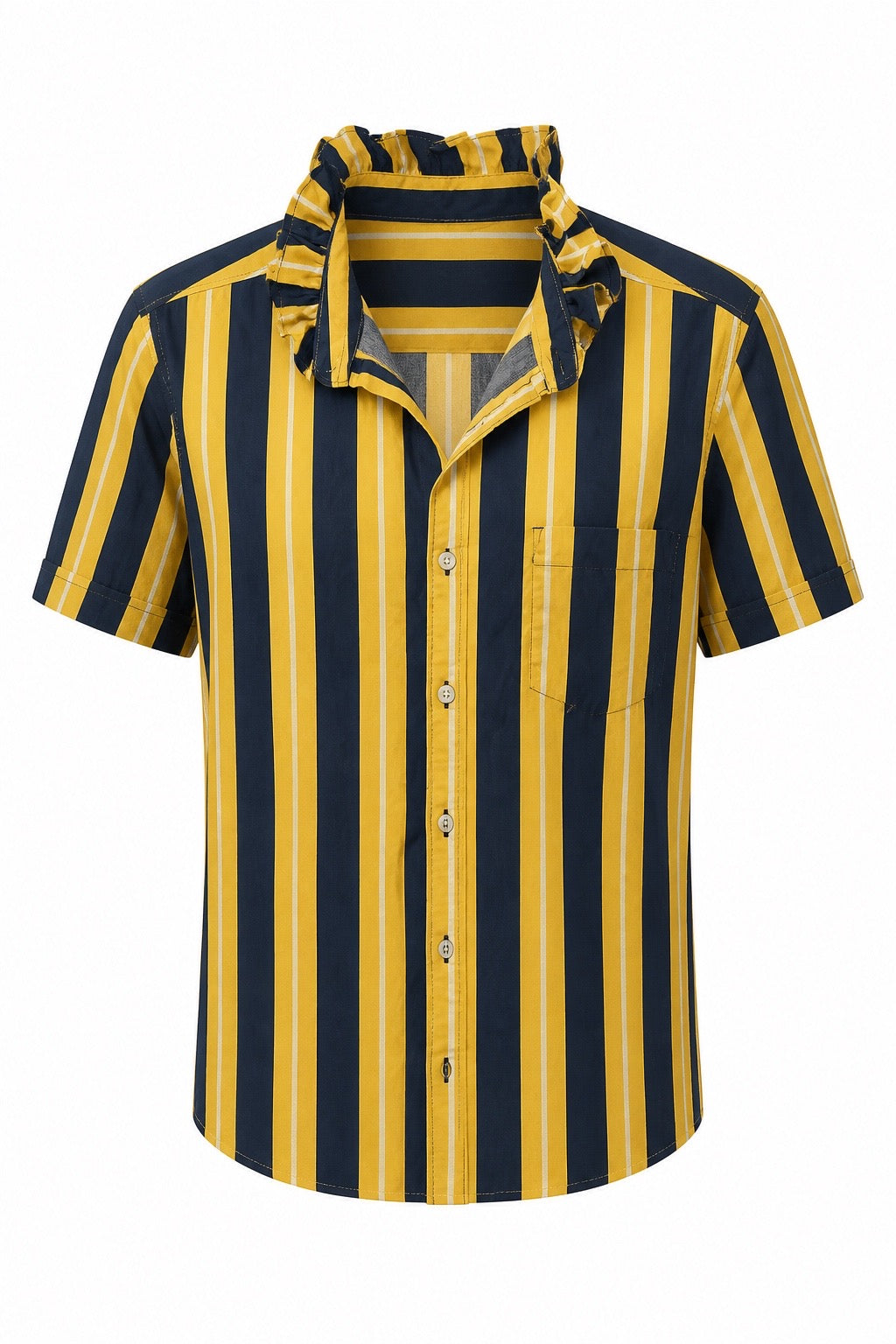 Bold Navy and Gold Stripe SS