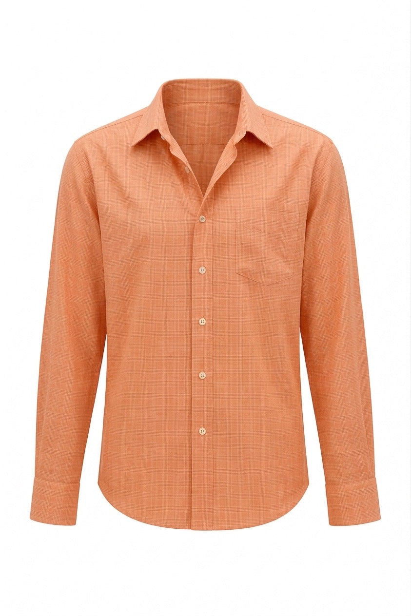 Bright Orange Plaid