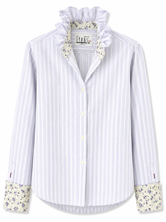 Lavender Olive Stripe Long Sleeve