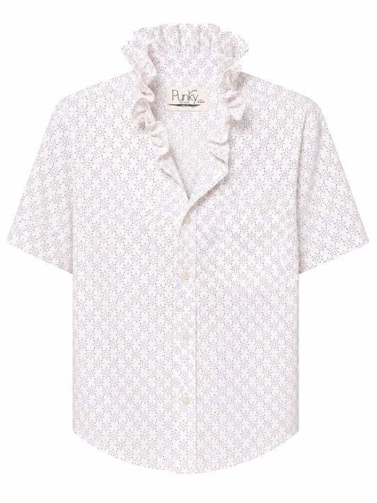 Red, White, and Blue Sparks Fly Short Sleeve