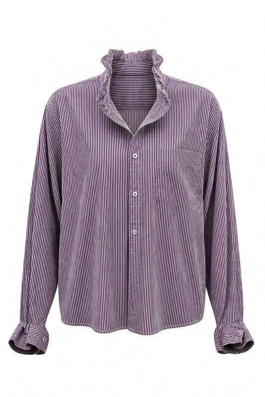 Purple and White Striped