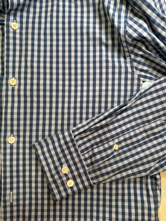 Blue on Blue Gingham Long Sleeve