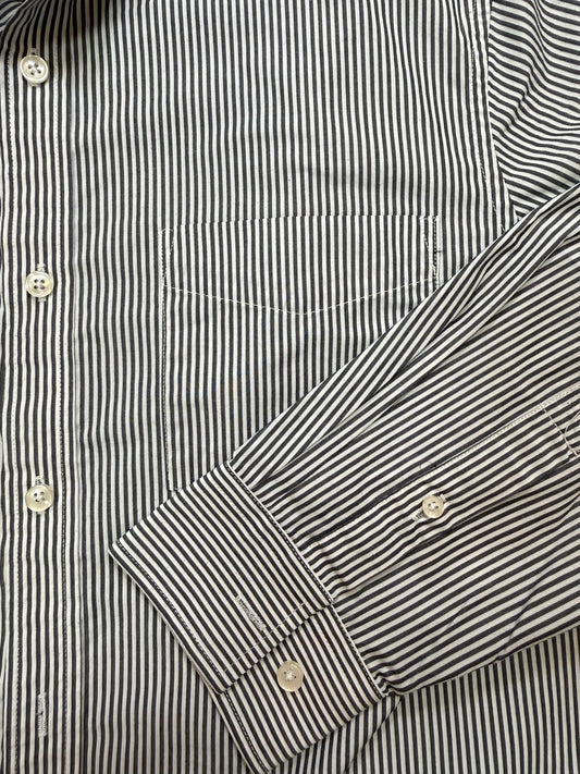 Faded Black Pinstripe Long Sleeve