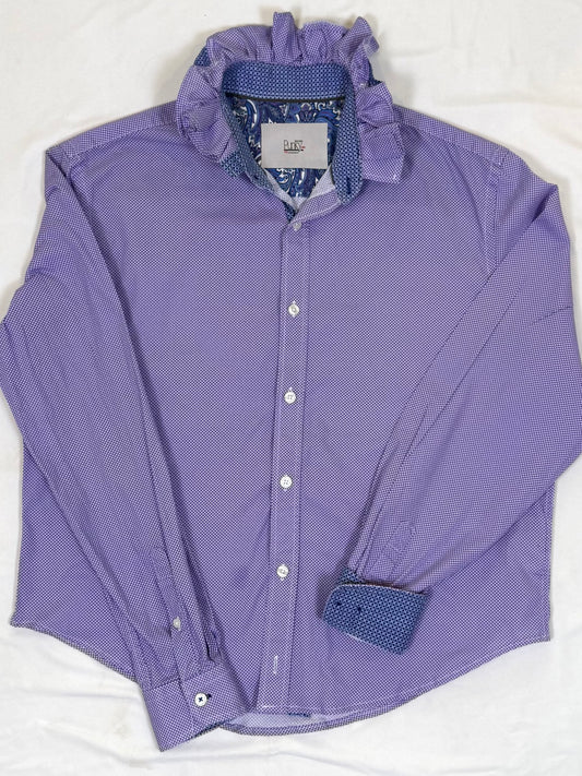 Purple Pattern with Navy Cuff