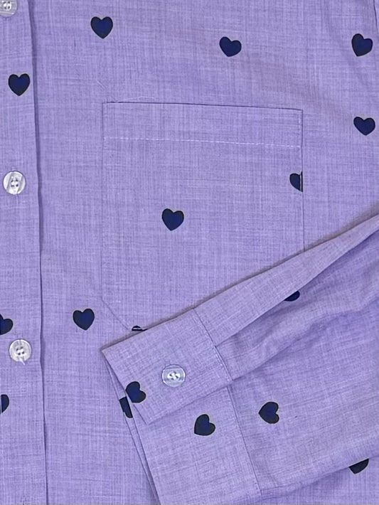 Purple Hearts Long Sleeve