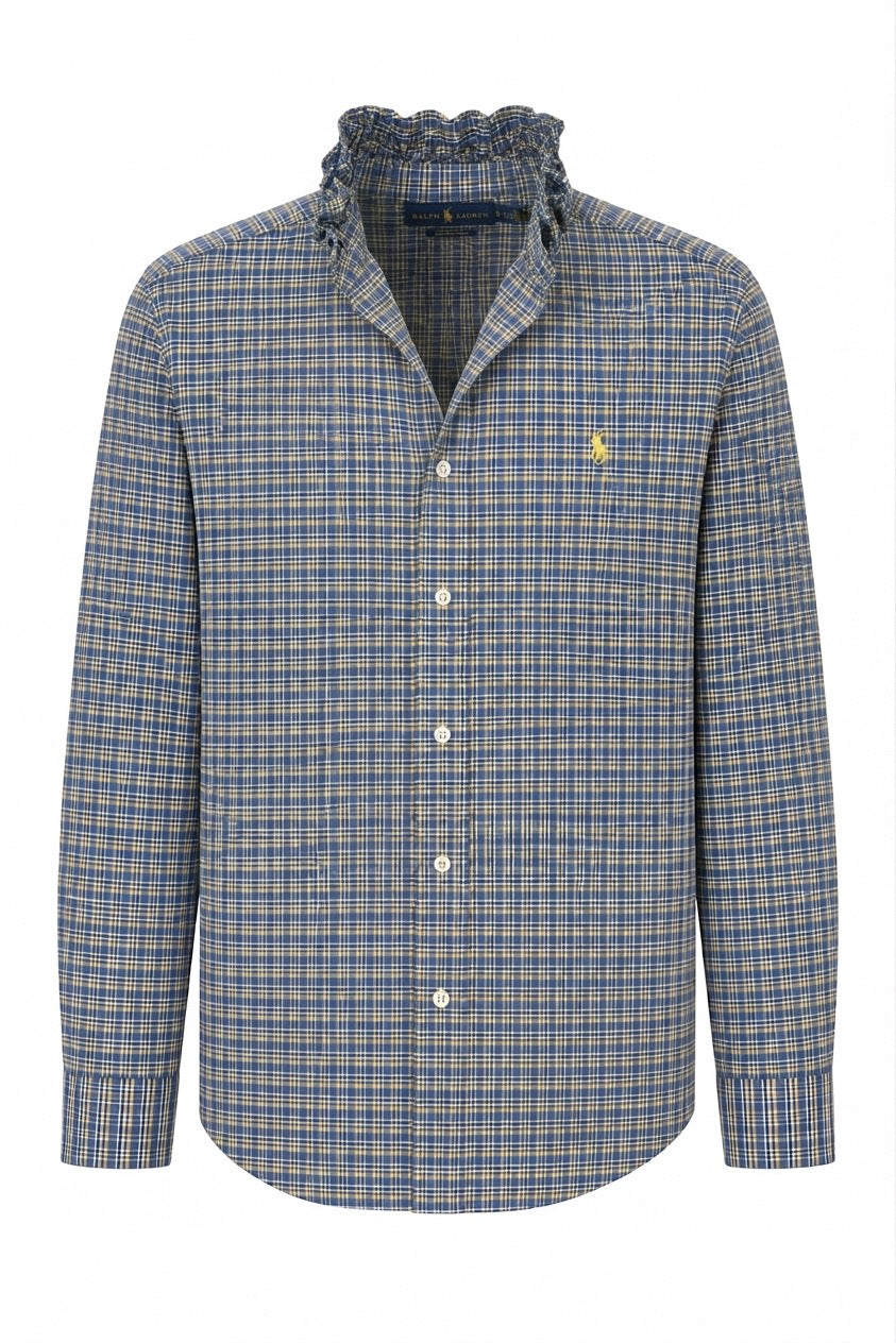 Lemon-Berry Plaid Polo