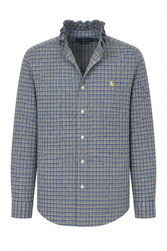 Lemon-Berry Plaid Polo