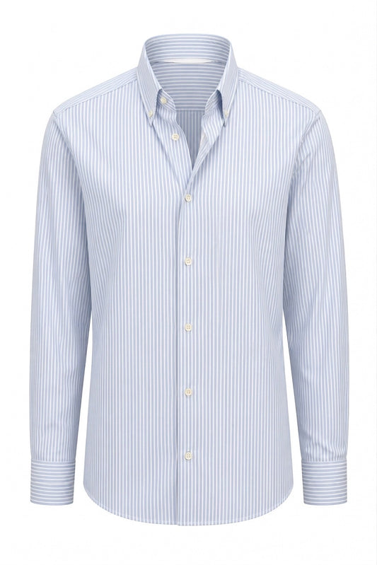 Light Blue & White Stripes