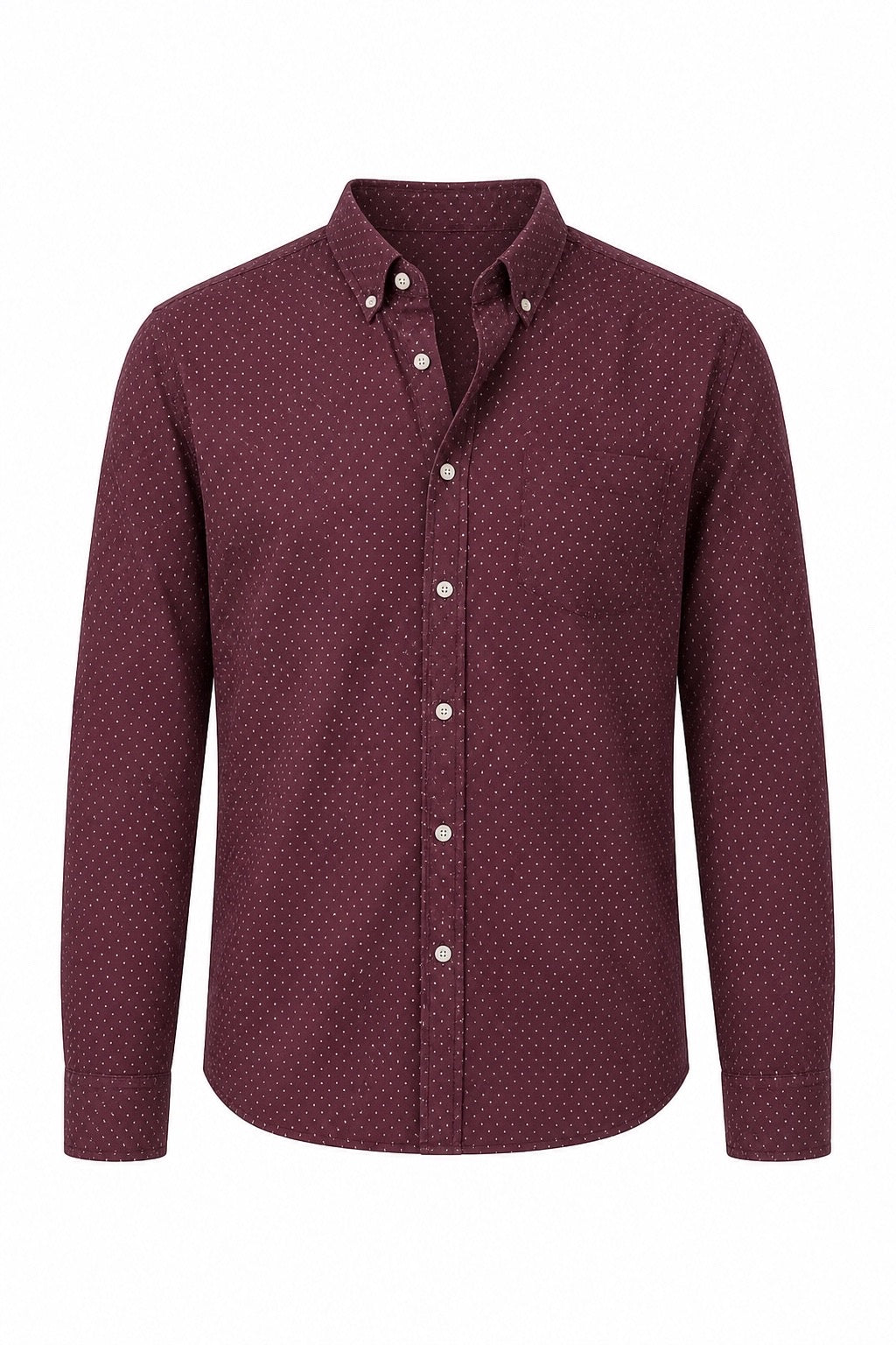 Maroon Polka Dot