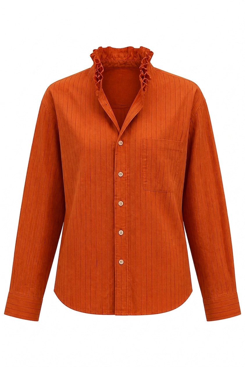Monarch Orange on Orange Stripe