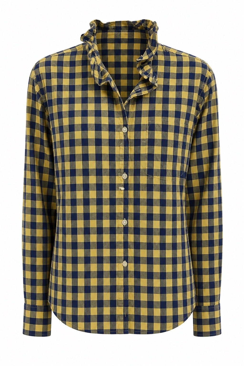 Navy and Gold Gingham