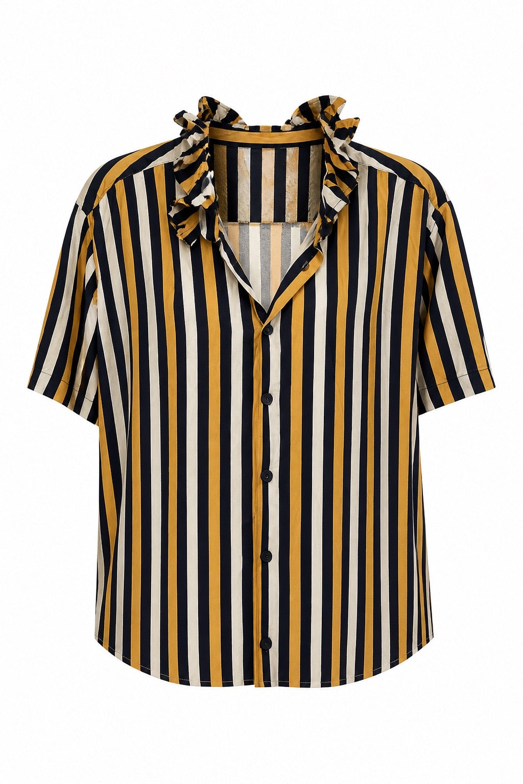 Navy, Gold and White Stripe