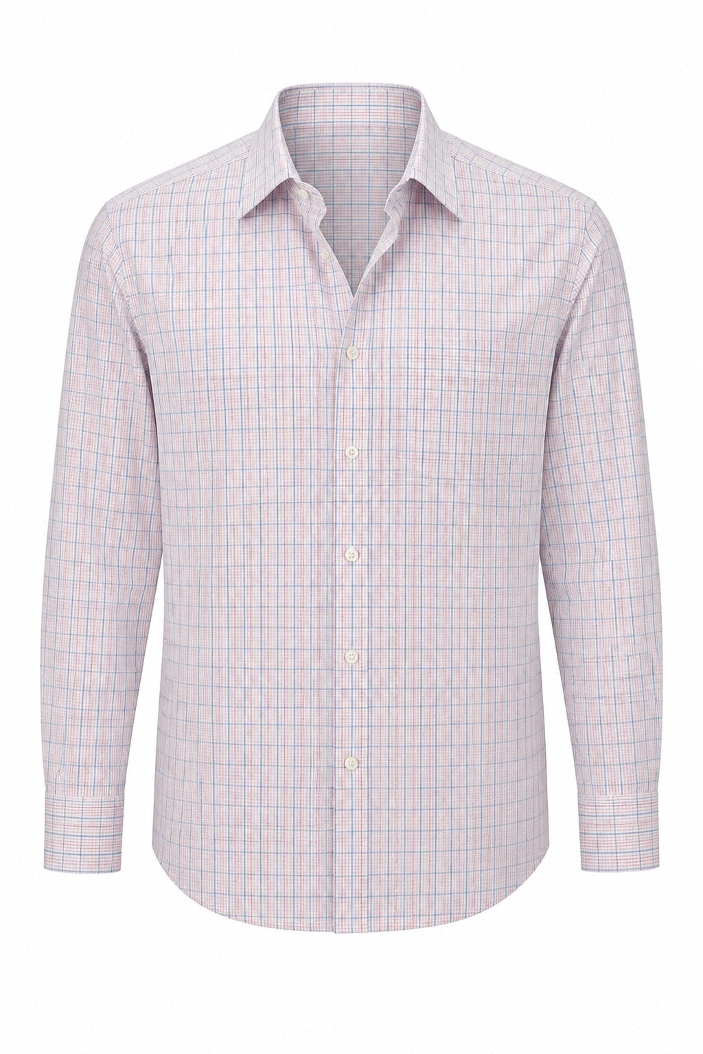 Pale Blue and Pink Plaid