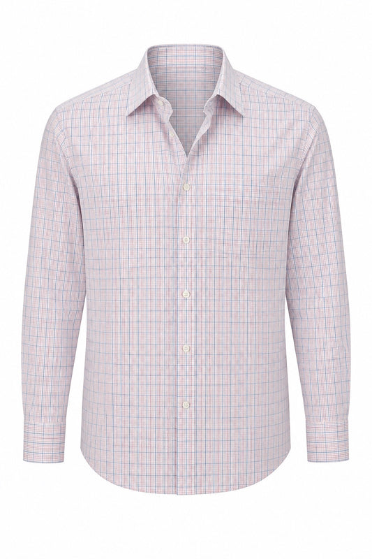 Pale Blue and Pink Plaid