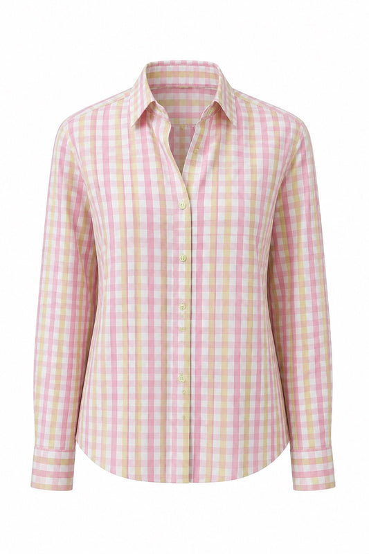 Pastel Pink Gingham
