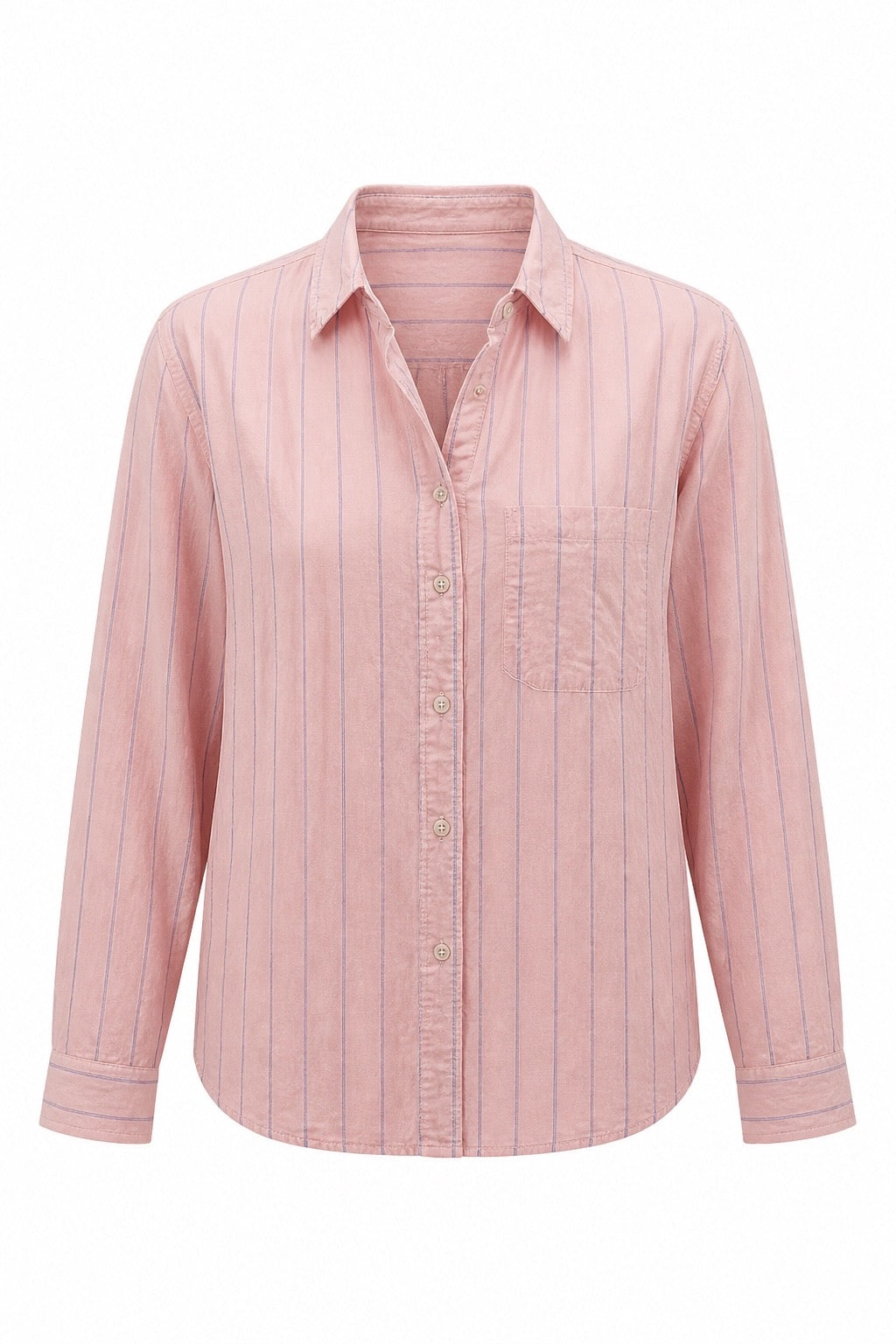 Pink with Blue Stripes