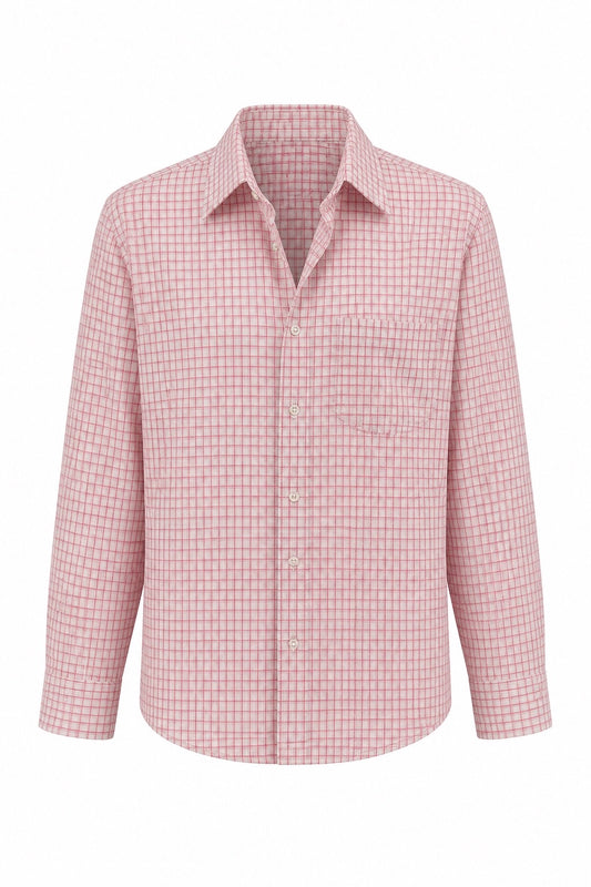 Pink and White Plaid