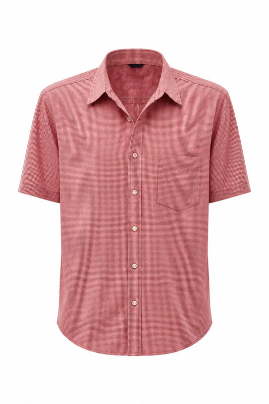 Red and White Micro-Gingham