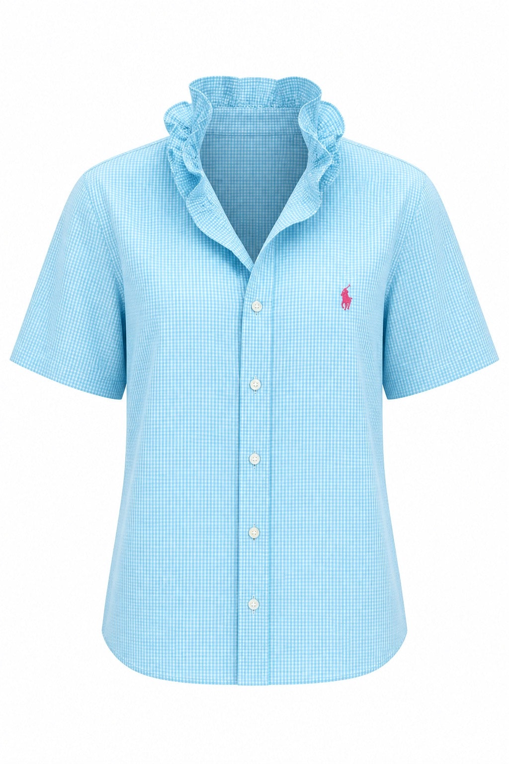 Spearmint Gingham Polo