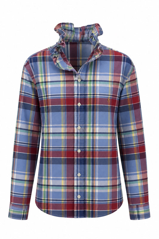 Sunday Fun-Day Plaid Polo