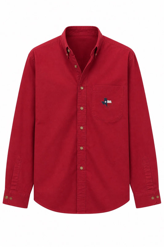 Embroidered TX Red